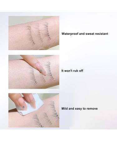 Makeup Eyeliner Waterproof Liquid Eyeliner Lashes Pencil | Ultra-Fine Tip Smudge Proof Eyeliner Long Lasting Multi-Function Makeup for Lower Eyelashes Brow Littryee Gray-black - Buy Online on GoSupps.com