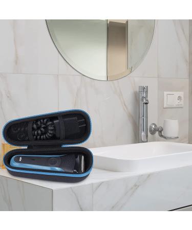 Khanka Hard Travel Case for Braun Series 35 Electric Shavers - Black & Blue - Buy Online on GoSupps.com