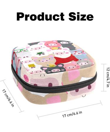 Buy Cute Pig Storage Pockets | Women's Portable Period Kit - Stylish & Functional | International Shipping Available - Buy Online on GoSupps.com