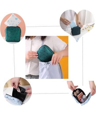Menstrual Cup & Sanitary Napkin Storage Bag for Teen Girls - Portable Period Pouch & Tampons Holder in Black - Buy Online on GoSupps.com