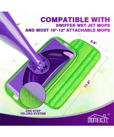 HOMEXCEL Microfiber Mop Pads - Reusable & Washable Swiffer WetJet Refills (Pack of 2) - Buy Online on GoSupps.com