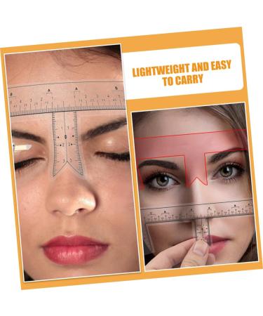 Angoily 10pcs Eyebrow Design Ruler Brow Guide Ruler Eyebrow Drawing Tool Eyebrow Trimming Measuring Ruler - Buy Online on GoSupps.com