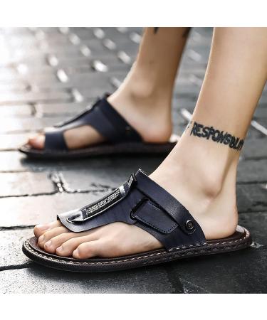 Men's Summer Breathable Beach Orthopedic Bunion Corrector Slipper - Blue, Size 24.5cm - Buy Online on GoSupps.com