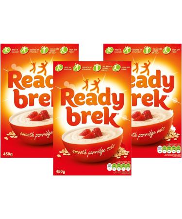Breakfast Oats Bundle with Ready Brek Original Smooth Porridge Oats 450g (Pack of 3) - Buy Online on GoSupps.com