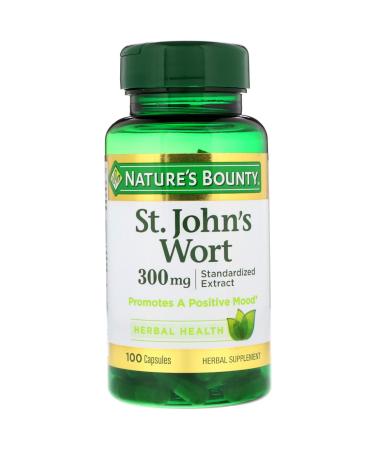 Nature's Bounty St. John's Wort 300mg 100 Capsules