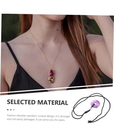 Fomiyes Crystal Chakra Necklace - Portable Pendant with Safety Buckle | Elegant & Simple Crystal Chain Jewelry - Buy Online on GoSupps.com
