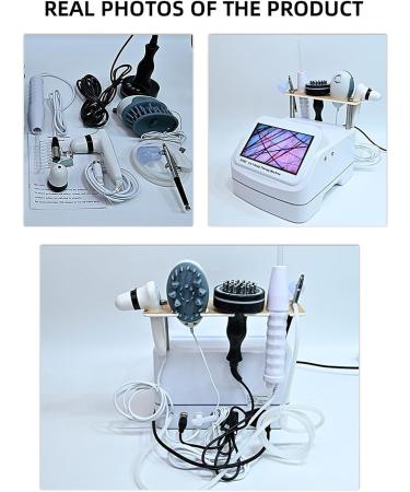 5 in 1 Skin Analyzer Professional Hair Follicle Oil and Moisture Tester Scalp Massager with 2 HD Lenses - 50X 200X Hair Growth Promoter Analyzer - Buy Online on GoSupps.com