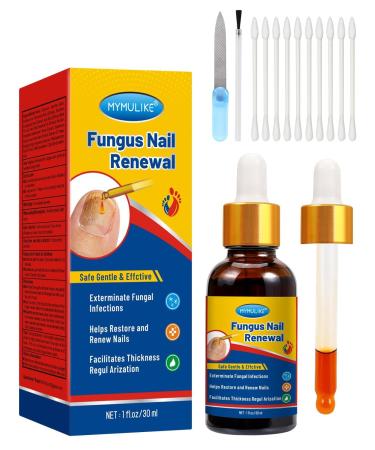 30ML Fungal nail repair fluid MYMULIKE toenail fungus repair extra strong nail repair solution for toenails and fingernails protects thick broken and discolored nails with