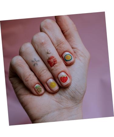 Mipcase 4 Boxes 12 Strawberry Stickers Nail Flower Stickers Nail Art Scrapbook Embellishments Scrap Book Stickers Manicures Accessories Polymer Clay Sequins Pineapple 3d Filling - Buy Online on GoSupps.com