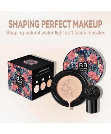 BB Cream Moisturizing Foundation Air Cushion Mushroom Head | Air Cushion Moisturizing Foundation for Face BB Cream Foundation Full Coverage Foundation for Face - Buy Online on GoSupps.com