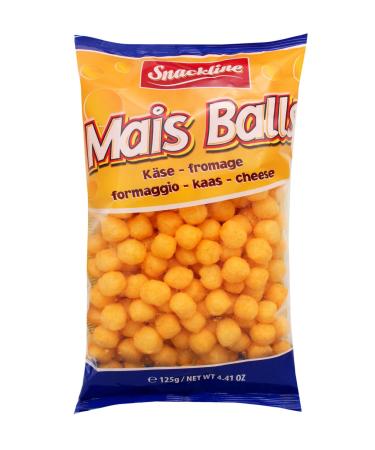 Snackline Cheese Flavoured Corn Snack, Pack of 10 (10 x 125 g)