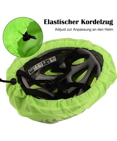 KKVOGMLE Reflective Waterproof Helmet Cover - 2-Piece Rain Protection for Bicycle Helmets | Durable and Reflective Riding Helmet Coating - Buy Online on GoSupps.com