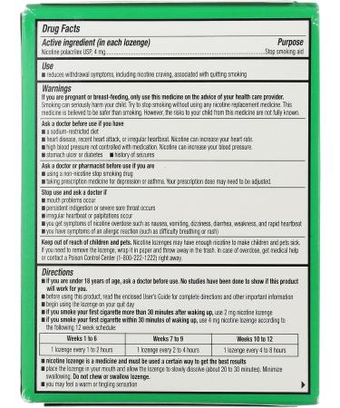 Rite Aid Mint Nicotine Lozenges 4mg - 108 Count | Quit Smoking Aid - Buy Online on GoSupps.com