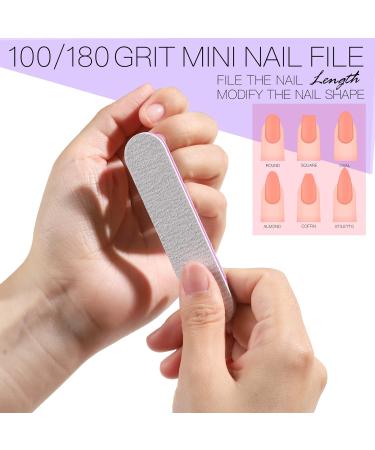 FANDAMEI Mini Nail Buffers and Files Kit - 20 Count Sponge Nail Buffer Blocks, 100/180 Nail File, 1000/4000 Nail Polishing Buffer - Professional Nail Care Tools - Buy Online on GoSupps.com