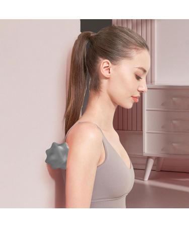 Silicone Massage Device - Soft Squeeze Balls & Gentle Rollers for Body Neck Foot & Face - Cute Yoga Massage Accessories in Gray - Buy Online on GoSupps.com