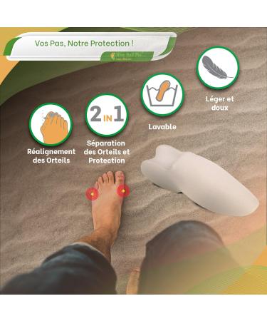 Slim Feet Pro Set: 2 Pairs of Hallux Valgus & Toe Spreaders for Pain Relief Protection & Comfort - Buy Online on GoSupps.com