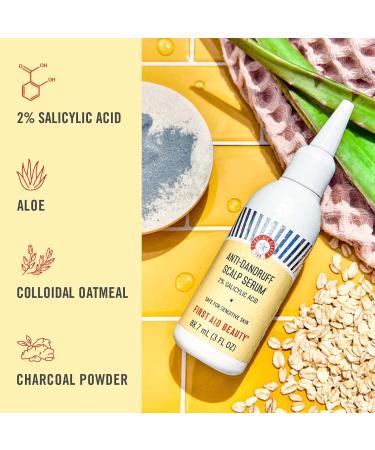 First Aid Beauty Anti-Dandruff Scalp Serum - Fights Dandruff & Soothes Dry Scalp - 3 oz - Buy Online on GoSupps.com