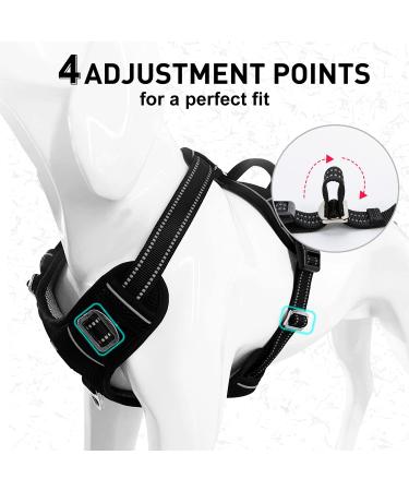 Docio Dog Harness for Medium & Large Dogs | No Pull Safety Design with Handle & Reflector Strip | Red Mesh (1 Pack) - Buy Online on GoSupps.com