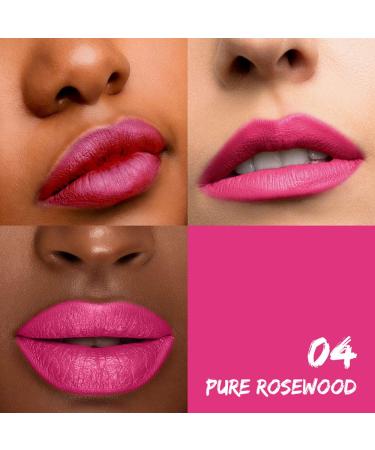 Sante Natural Cosmetics Matt Lipstick 04 Pure Rosewood - Organic Cocoa Butter Intensive Color Pigmentation - 4.5g Matte Lipstick for International Shipping - Buy Online on GoSupps.com