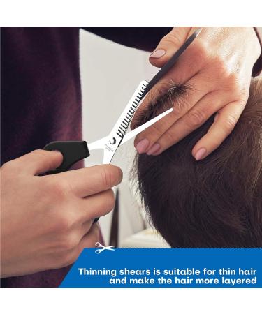 Gezimetie Hair Scissors Set - Professional Stainless Steel Shears for Hairdressers, Barbers, Pet Grooming, and Home Use - Buy Online on GoSupps.com