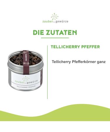 Premium Tellicherry Peppercorns - Authentic Indian Spice for Dark Meat & Braised Dishes | 60g Aroma Can - Buy Online on GoSupps.com