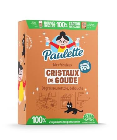 Paulette - Soda Crystals - Natural Degreasing Cleaner and Ecocert - 1 kg