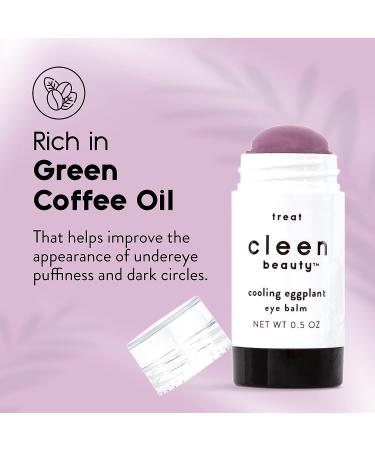 Cleen Beauty Cooling Eggplant Eye Balm - Dark Circles & Puffy Eyes Treatment | Eggplant Extract | Paraben-Free | 0.5 Oz - Buy Online on GoSupps.com