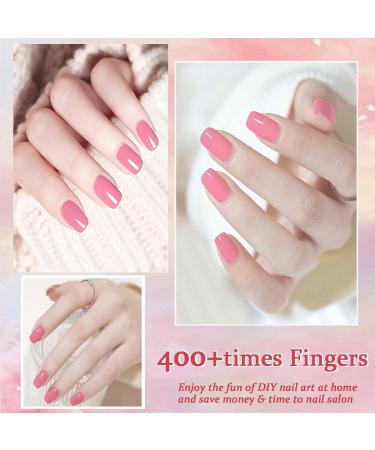 Pink Nail Polish - Bright Pink Nail Varnish - Summer Coloured Pure Pink Quick Dry Nail Varnish - Long Lasting Chip Resistant Air Dry No Need UV Lamp DIY Manicure Nail Art - Buy Online on GoSupps.com