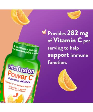Vitafusion Power C Adult Vitamin Gummies Antioxidants1 Immune function2 150 Count (1.5-month supply) Packaging may vary. - Buy Online on GoSupps.com