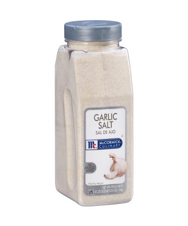 McCormick Culinary Garlic Salt, 41.25 oz - One 41.25 Ounce Container of Garlic Salt Seasoning, Ideal for Soups, Breads, Vegetables, Meats and More 2.57 Pound (Pack of 1)