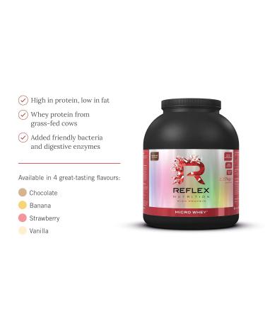 Reflex Nutrition Micro Whey 2.27Kg/5Lb - Premium Chocolate Whey Protein Isolate Supplement for Optimal Performance - Buy Online on GoSupps.com