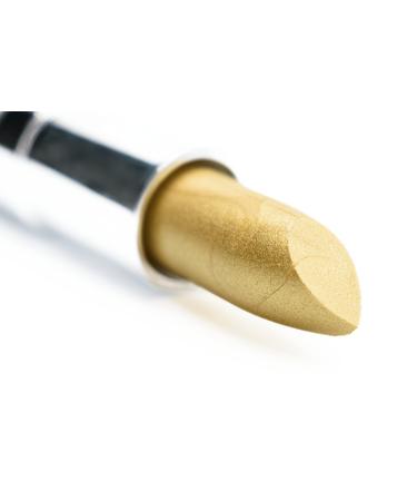 Pure Ziva  Glimmer Gold Metallic Famous Creamy Shiny Lipstick Color Moisturizing Paraben Free  No Animal Testing & Cruelty Free Lip Makeup Color
