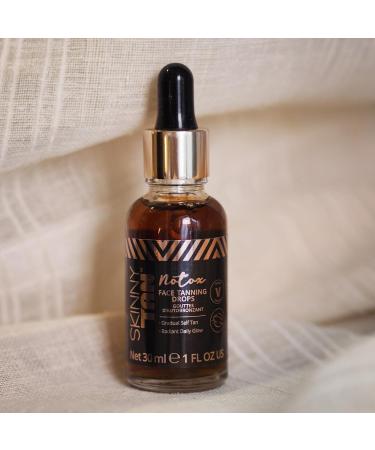 Skinny Tan Notox Moisturising Face Tanning Drops - Vegan Collagen Serum, Dark Self Tan 30ml - Buy Online on GoSupps.com