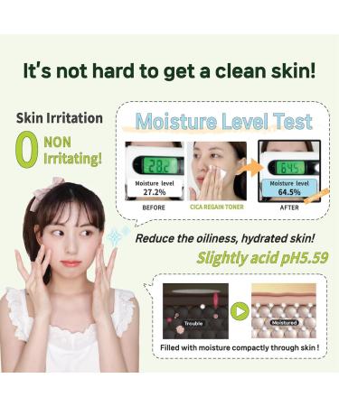 CICA Regain Toner 150ml - Vegan Astringent for Sensitive Skin | Korean Clean Beauty Toner - Buy Online on GoSupps.com