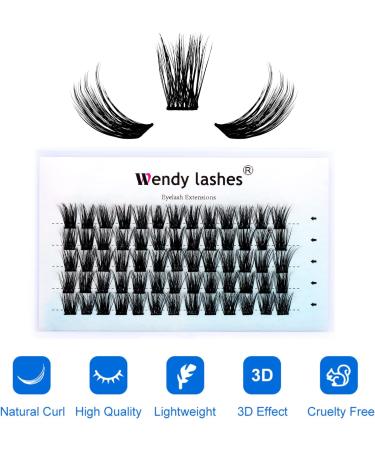 D Curl 0.07mm Individual Cluster Lashes 14mm - Soft, Wispy and Reusable DIY Eyelash Extensions - Buy Online on GoSupps.com