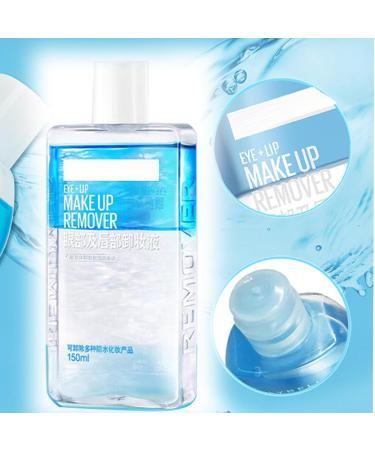 Double Effect Waterproof Eye Make-Up Remover 150ml Unique Water & Oil Combination Gentle Formula For Eye Lip & Face Makeup Sensitive Skin - Buy Online on GoSupps.com