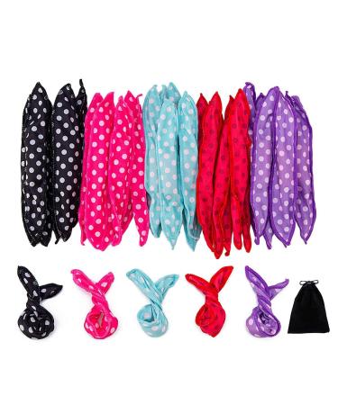 30 Pieces Hair Curler Rollers DIY Night Sleep Foam Hair Styling Tools Flexible Soft Sponge Pillow Hair Rollers With Storage Bag (5 Colors) 30 Count (Pack of 1) - Buy Online on GoSupps.com