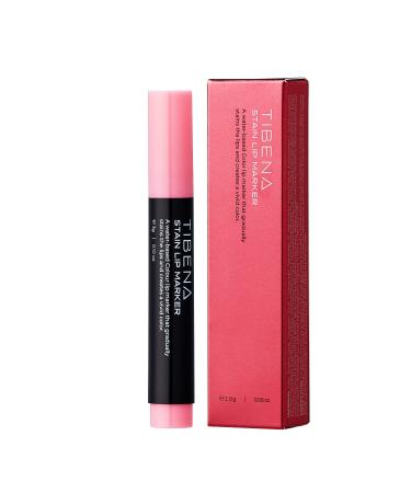 TIBENA Stain Lip Marker - Water Based & Long Lasting Smudge Proof Lip Color in Lovely Coral - 0.1 Ounce - Buy Online on GoSupps.com