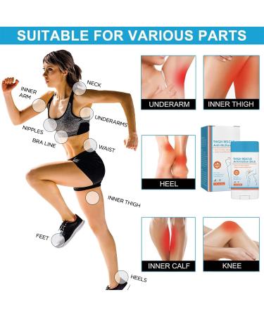 Smdrafy 2 pieces antifriction cream antichafing cream antichafing balm antifriction cream stick antichafing thighs prevents friction chafing and skin irritation from chafing - Buy Online on GoSupps.com