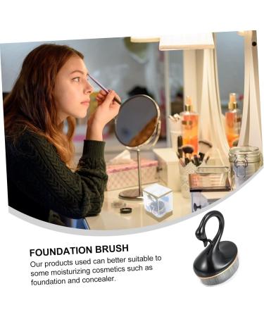 Housoutil Makeup Brush Flat Top Foundation Brush Buffing Brush Under Eye Concealer Brush Oval Foundation Brush Buffing Powder Brush Makeup Utensils Powder Foundation Brush Plastic 9X6.5X4.5CM Black - Buy Online on GoSupps.com