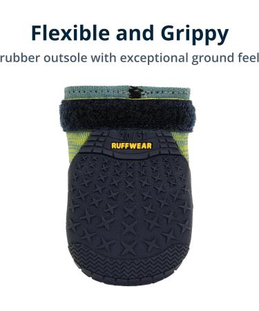Ruffwear Hi & Light Dog Shoes - Premium Breathable Grip Trail Boots for Running Climbing & Paw Protection in Hot or Cold Weather - River Rock Green 4.4cm - Buy Online on GoSupps.com