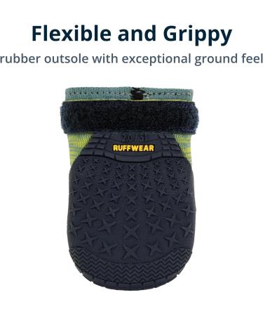 Ruffwear Hi & Light Dog Shoes | Premium Breathable Grip Boots for Dogs | Protect Paws in Hot/Cold Weather | Ideal for Running & Climbing | River Rock Green 6.4cm - Buy Online on GoSupps.com