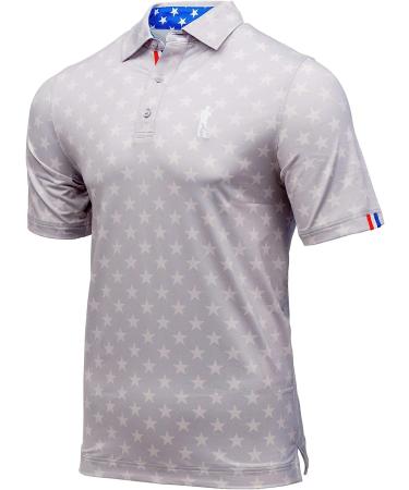 USAG Men's Dry Fit Golf Polo - High Performance Americana X-Large - Buy Online on GoSupps.com