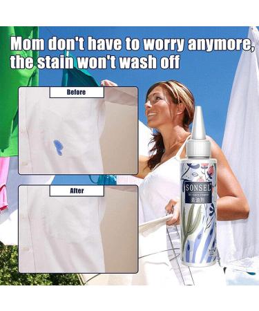 Clothes Stain Remover 3.5 oz Stubborn Spots Removal Detergent | Mild Cleaner Removes Pet Spots Pet Urine & Pet Odors Red Wine Grease Ink & Coffee Stains - Buy Online on GoSupps.com