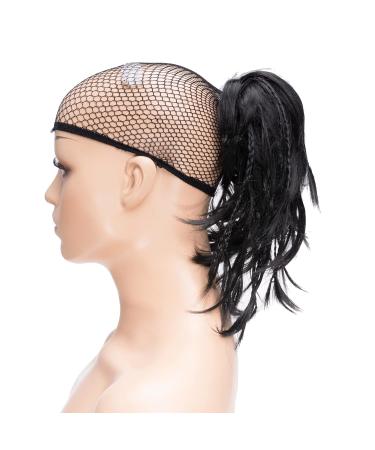 IMISSU Handmade Braid Claw Ponytail Hairpiece - Clip-in Black Hair Extensions for Effortless Style - Buy Online on GoSupps.com