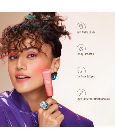 S w iss B e auty Cream It Up Blusher | Highly Pigmented | Long-lasting | Buildable & Blendable | All Skin Types | Shade- Cheek-O-Pink 10ml - Buy Online on GoSupps.com