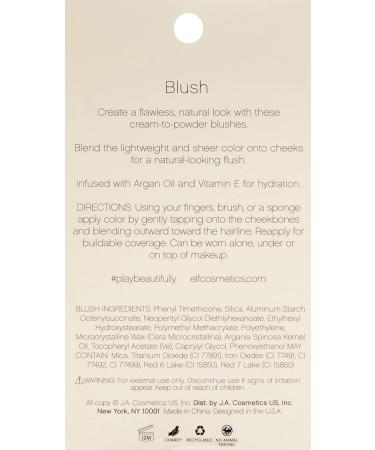 Buy E.L.F. Beautifully Bare Cheeky Glow - Soft Peach 0.35 oz | Radiant Blush for Natural Glow - Buy Online on GoSupps.com