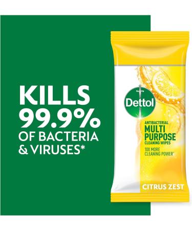 Dettol Multipurpose Wipes Citrus 1.5kg - Antibacterial Cleaning Wipes - Buy Online on GoSupps.com