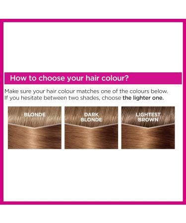 L'Or al Paris Ammonia-Free Semi-Permanent Hair Dye 700 Dark Blonde - Glossy Natural Finish | Up to 28 Shampoos | 1 Application - Buy Online on GoSupps.com