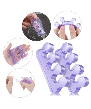 Sibba Silicone Toe Separator for Nail Polish and Toe Alignment - Purple - Buy Online on GoSupps.com